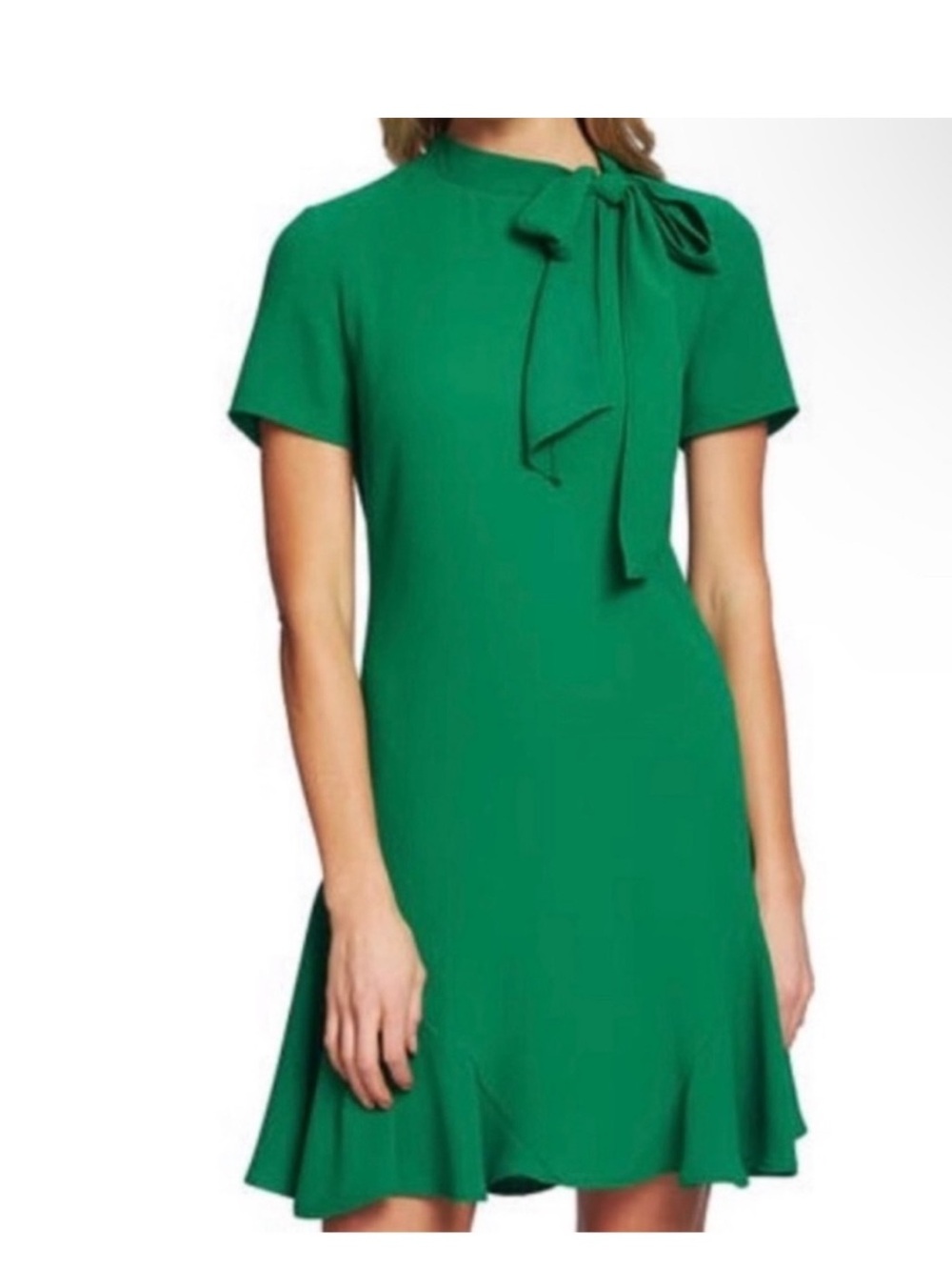 CeCe new green dress mini flounce